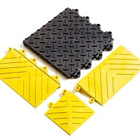 Protiúnavová protiskluzná plná rohož 30x30 cm - modulová